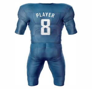 Uniforme de football américain, vêtements de sport de couleur unie pour les équipes et les joueurs, manches courtes, respirant et imprimé grande taille - Product Image 2