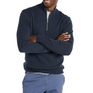 Nueva alta calidad peso ligero de moda media cremallera sudadera algodón poliéster soporte llamador sudaderas OEM servicio - Product Image 5