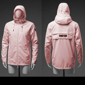 Veste coupe-vent imperméable à coquille souple tissée pour l'extérieur avec logo personnalisé pour hommes vente en gros - Product Image 3