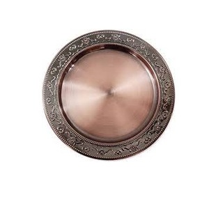 Placa de Metal con diseño clásico decorativo para el hogar y el Hotel, vajilla blanca con acabado antiguo para fiestas de boda - Product Image 5