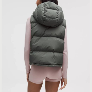 Moda mujer Puffer chaleco Chaqueta ligera elegante cálido sin mangas prendas de vestir exteriores cómodo suministro al por mayor precio barato OEM - Product Image 6