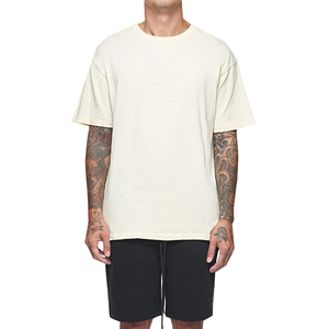 เสื้อยืดสำหรับผู้ชายซักด้วยกรดแบบหลวมสำหรับผู้ชายเสื้อซักแบบกรดออกแบบโลโก้ได้ตามต้องการ - Product Image 1