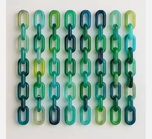 Décorations murales modernes en chaîne acrylique, résine faite à la main, à suspendre pour la décoration intérieure - Product Image 2