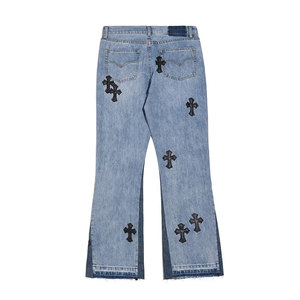 Best Stylish Look Men Straight High Waist 100% Cotton Baggy Pants Loose Fitted Zipper Fly - Product Image 2