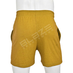 Pantalones cortos de gimnasio para hombre recién llegados con cintura media de secado rápido, diseño sólido informal, logotipo personalizado, precio bajo - Product Image 3