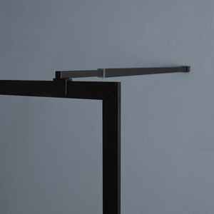 Mampara de Ducha Transparente de 140 CM con Decoración en Negro Mate, Accesorios para Baño y Aseo - Product Image 5