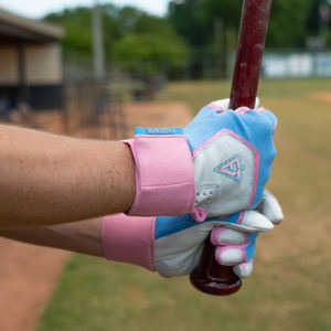 Gants de frappeur de baseball en cuir véritable au prix de gros Gants de frappeur de baseball antidérapants avec logo et design personnalisés Gants de frappeur à manchette longue pour jeunes et adultes - Product Image 3