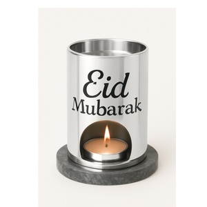 Soporte de luz de té con Base de mármol rojo vibrante para decoraciones Eid Ramadan decoración festiva para el hogar con uso aromático para primavera y verano - Product Image 5