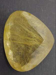 คุณภาพสูงขัด 100% ไข่มุกธรรมชาติตัดรูปร่าง Cabochon ทอง Rutilated ควอตซ์สอบเทียบอัญมณีหลวมสําหรับทําเครื่องประดับ - Product Image 3