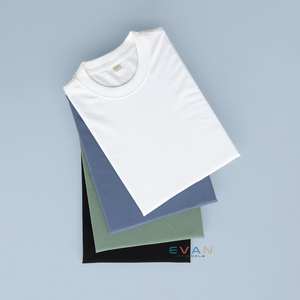 T-shirt unisexe pour homme, décontracté, respirant, écologique, à séchage rapide, anti-froissement, col rond, coupe classique, coton de bambou, devant uni - Product Image 3