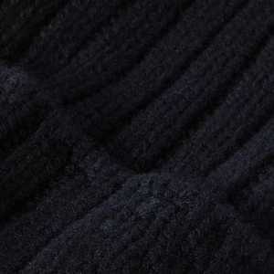 Alta calidad 100% acrílico personalizado Logo Beanie Hat invierno corto punto puño Swag liso teñido estampado cálido algodón bufanda sombrero guante conjuntos - Product Image 6