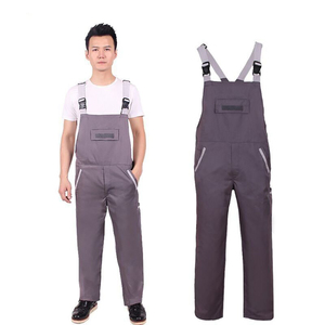 Hot Selling Slim Stretch Bib Dungarees Mechanic Bodysuit Working Coverall Unisex <b>Mens</b> Bib & <b>Brace</b> Coverall Adjustable Bodysuit - Product Image 3