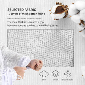 Traje de apicultura hecho en Pakistán MOQ bajo Traje de apicultura de alta calidad Último diseño Traje de apicultura para adultos Traje de Apicultura - Product Image 4