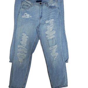 กางเกงยีนส์ขาบานสำหรับผู้หญิงผ้าฝ้ายผ้ายีนส์ขากระชับผ้าจากบังคลาเทศ - Product Image 3