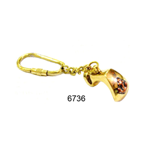 Porte-clés en laiton nautique artisanal pour les amateurs d'aventures maritimes mettant en valeur un design intemporel et un matériau en laiton robuste - Product Image 3