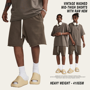 Shorts de survêtement en molleton de coton pour homme STREETLAB, taille élastique, couleur unie, respirant, style streetwear, S-2XL - Product Image 3