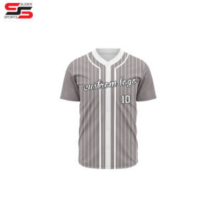 Haute qualité 100% Polyester unisexe respirant évacuation de l'humidité couleur bloc manches courtes Sublimation Sport chemise Baseball Jersey - Product Image 3