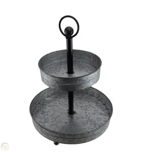 Exquisito Soporte para Tartas de Acero Inoxidable de 3 Niveles con Base Redonda de Alta Calidad para Servir Pasteles en Venta - Product Image 3