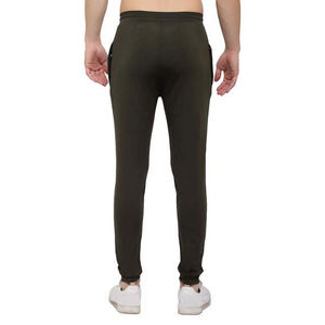 Pantalons de survêtement en toile écologiques respirants à coupe régulière de couleur unie lourds personnalisés pour l'été Taille élastique Homme - Product Image 5