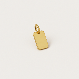 Colgante de latón chapado en oro de 18 quilates con diseño de placa de identificación para perro, estilo religioso con número de 8 mm para fabricación de joyas - Product Image 2