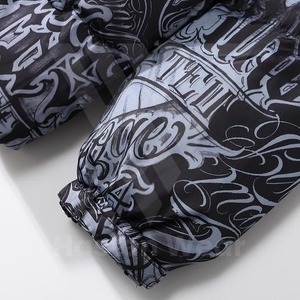 Veste matelassée pour homme avec logo personnalisé, manches longues, capuche, vêtements d'hiver et prix de gros, veste matelassée - Product Image 5