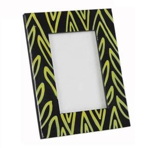 Cadre photo de luxe en incrustation d'os naturel avec résine de bois, design personnalisable, couleur et taille personnalisées, décoration et cadeau écologiques pour la maison - Product Image 2