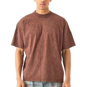 T-shirt oversize style délavé à l'acide, style vintage, imprimé, en coton, streetwear, coupe ample, unisexe, t-shirt graphique personnalisé - Product Image 1