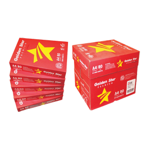 Papel para Copiadora Report A4 Golden Star, 80g, Blanco, Paquete de 2500 Hojas - Product Image 1
