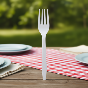 Forchetta Monouso in PP da 2,5g in Serie Posate Nere/Bianche - Product Image 3