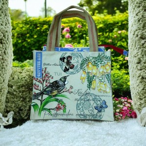 TUI Vintage Bohemian Striped Printed Canvas Bag Dos asas Diseñador de moda para mujer Bolso de hombro a prueba de agua para otoño Primavera - Product Image 2