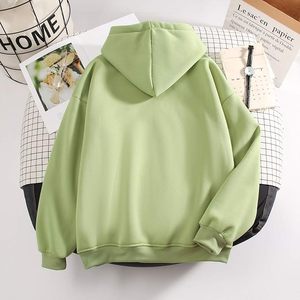 Venta al por mayor de las mujeres cómodo pulóver con capucha 100% algodón de manga larga cuello impreso hombro pendiente Bangladesh frente para el invierno - Product Image 5