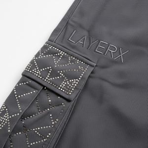 Pantalones Cargo para Mujer, Algodón Grueso, Personalizados con Pedrería, Holgados, Estilo Cuadrado, Pantalones Apilados, Estilo Urbano Y2K, Joggers con Múltiples Bolsillos, Ajuste Holgado - Product Image 4