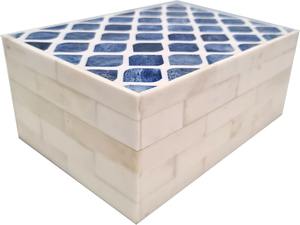 Boîte à bijoux en os incrusté indien, boîte de rangement de luxe artisanale, emballage cadeau personnalisé - Product Image 3