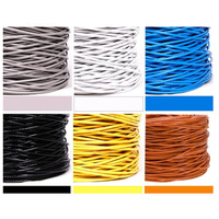 Kabel Jaringan Cat6 Kecepatan Tinggi 23 Awg Tembaga Murni Internet Data Jaringan Lan Ethernet 4pr Utp Cat 6 Kabel Komunikasi 305m Kotak