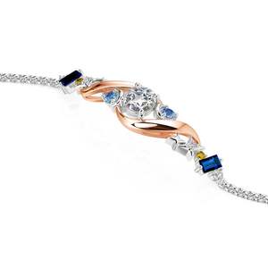 สร้อยข้อมือแฟชั่นหลากสีสันรูปดาวและพระจันทร์ Jeulia Luna Astra - Product Image 2