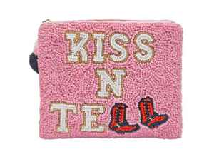 Preppy perlé été porte-monnaie pochette Vintage dame mode portefeuille broderie chaînes fleurs lettre décorations fermeture éclair bouton PU - Product Image 2