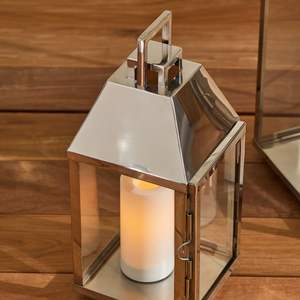 2025 Design tendance 304 lanternes bougeoirs en métal en acier inoxydable pour décorations de sol et de table - Product Image 4