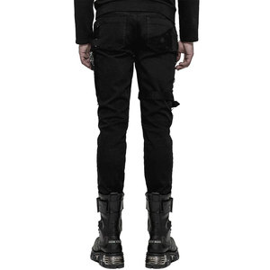 Pantalones Góticos para Hombre, Jeans Negros Desgarrados, Pantalones Punk Góticos Unisex 2026 - Product Image 5