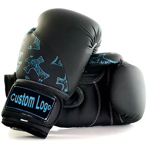 Gants de boxe personnalisés, lacets en cuir artificiel PU, 14oz, vente en gros, 2022, Offre Spéciale - Product Image 1