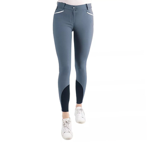 Custom Elastic Breathable Breeches Durable Horse Riding <b>Equestrian</b> Tights Leggings with Custom Logo Sports Clothing - Product Image 4