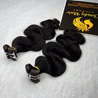 Extensions de cheveux vierges vietnamiennes à bandes adhésives 100% Body Wave, double trame machine, 8-40 pouces, de la collection Cloudyhair
