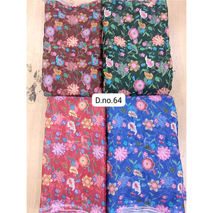 Tela Chinon No Tejida de Primera Calidad, Suave al Tacto, con Estampado, para Prendas de Boda, Moda al por Mayor - Product Image 1