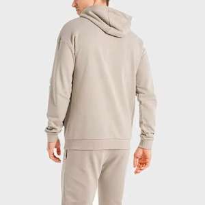 Walfger Hombres Chándal Cremallera Cárdigan Traje para correr Chaqueta Pantalones Conjunto de 2 piezas Invierno 100% Algodón Ropa deportiva de alta calidad - Product Image 3