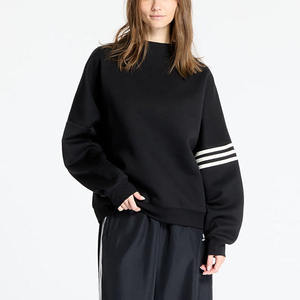 Sweat à capuche surdimensionné pour femme avec logo d'impression bouffante épaule tombante hiver sweat tricoté dos Streetwear - Product Image 5