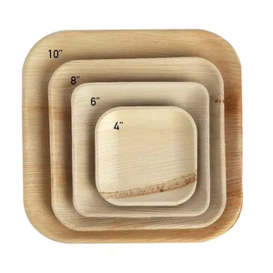 Plateaux de service artisanaux en feuilles de palmier Areca pour événements de restauration, résistants à la chaleur, export du Vietnam - Product Image 2