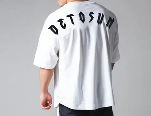 Tela Spandex, venta al por mayor, Camiseta de cuello redondo, camiseta diseñada para entrenamiento, Camiseta deportiva Dry Fit para hombre, camiseta informal estampada de punto - Product Image 2