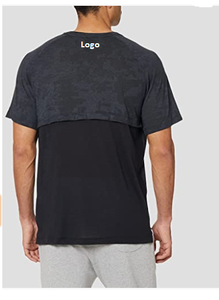 Men's Camo Short Sleeve T-Shirt 100% Polyester Imported Pull on Closure <b>Machine</b> Wash Breathability Apparel Stocks Lots - Product Image 6