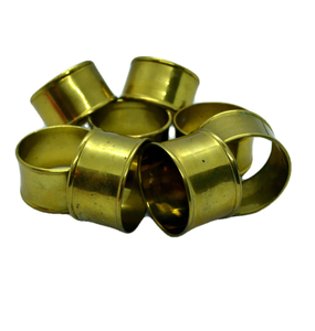 Rond de serviette en laiton poli brillant Accessoire décoratif ménager Design admirable Rond de serviette en laiton look designer - Product Image 2