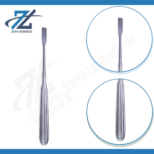 Élévateur périostal Adson à poignée dentelée, 165 mm de long, droit, 7 mm de large, manuel, chirurgical, en acier inoxydable, certifié CE - Product Image 3