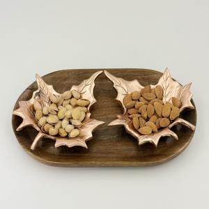 High Quality Custom Aluminium Decorative Dry Fruits Bowl Homes and <b>Garden</b> Wholesale Decoration Bowl With Copper Plated Finished - Product Image 2